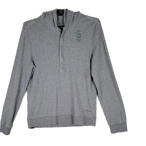 G-Star‎ Raw 3307 Hoodie 1/2 Zip Sweatshirt Pullover Size Large Gray Avant Grande